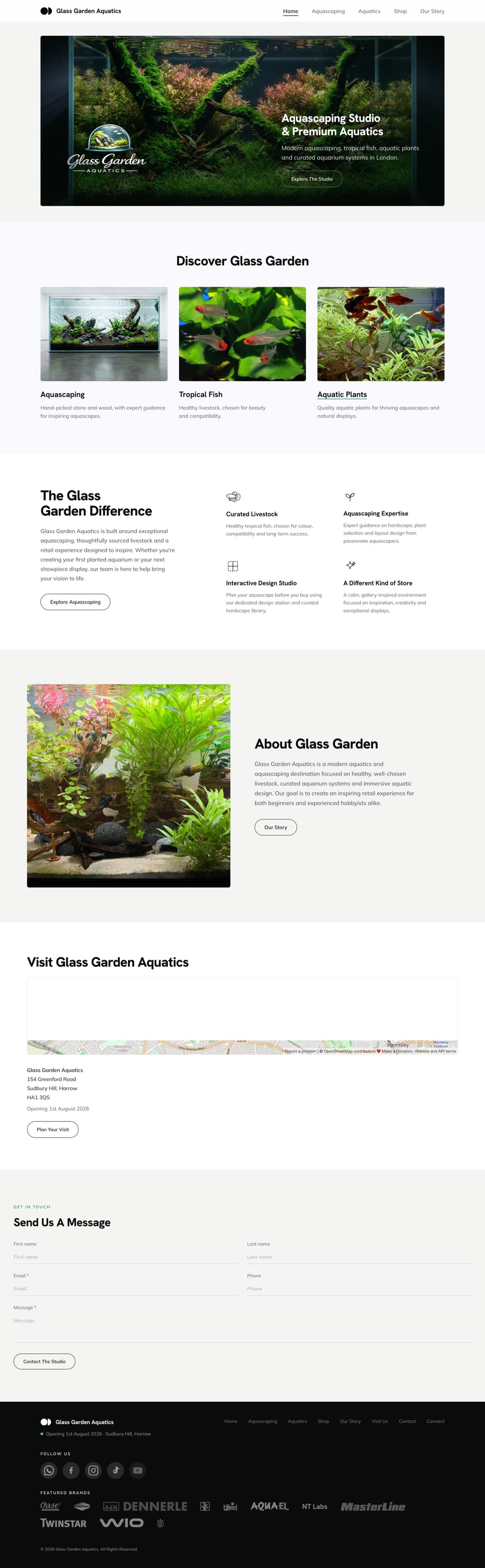 Glass Garden Aquatics — aquascaping studio in Harrow